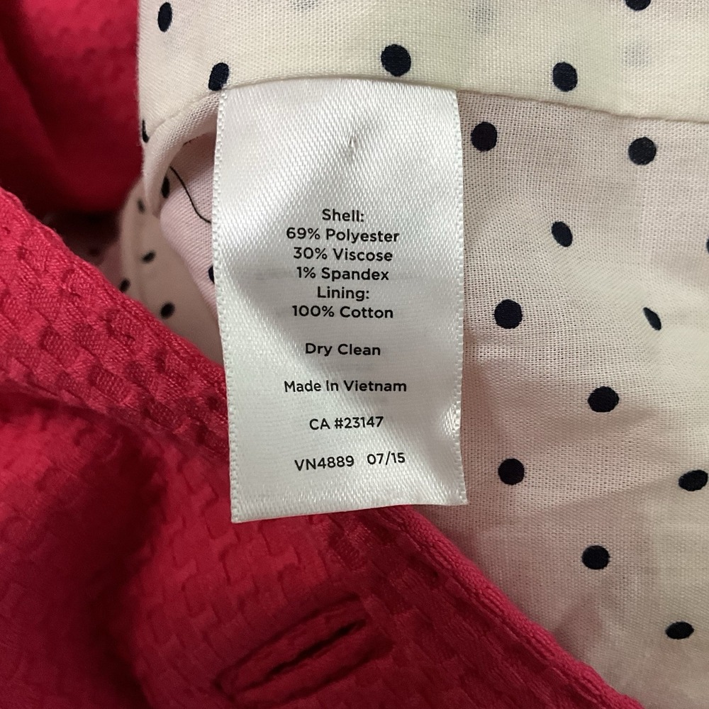 Talbots Women's Pink Textured Blazer Jacket Size 10 Business Casual - Picture 3 of 7
